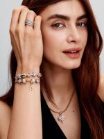 Pandora - Pulsera de Cadena de serpiente con Cierres de Estrella del Norte-Plata de Ley - details 3