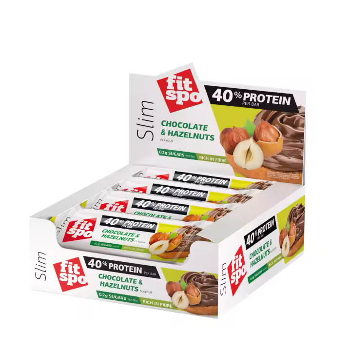 FitSpo Slim Barrita Proteica 50g X 12 UNIDADES ● 0,2g azúcar ● 20g proteína ● Sin Azucares añadidos ● Fuente de fibra ● Con péptidos de colágeno - 1