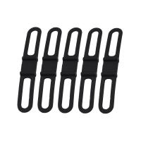 5Pcs/set Soporte De Lámpara De Bicicleta De Silicona Multifuncional Fijador De Correa Para Ciclismo Montaje Para Lámpara - details 6