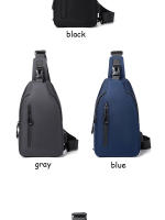 Bolso De Hombro Para Hombre Casual Impermeable Y Resistente Al Desgaste Con USB Recargable Y Compartment Interior Bolsa De Pecho - details 23