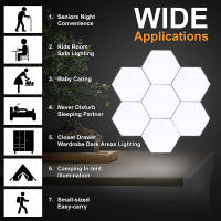 Luz De Pared Hexagonal Con Control Remoto Y Luz LED RGB Modulable USB Colorida Luz Nocturna Geométrica DIY Para Decoración De Hogar - details 6