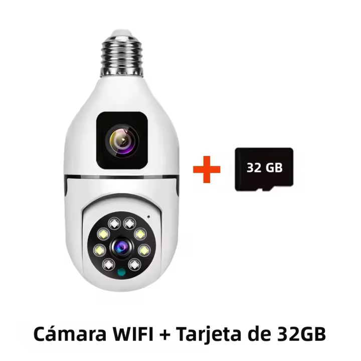 Cámara IP Wifi Dual Lente 4MP Búho Inalámbrico Seguridad Interior Con Audio Bidireccional Rastreo Automático Y Detección De Humanos PTZ - 1