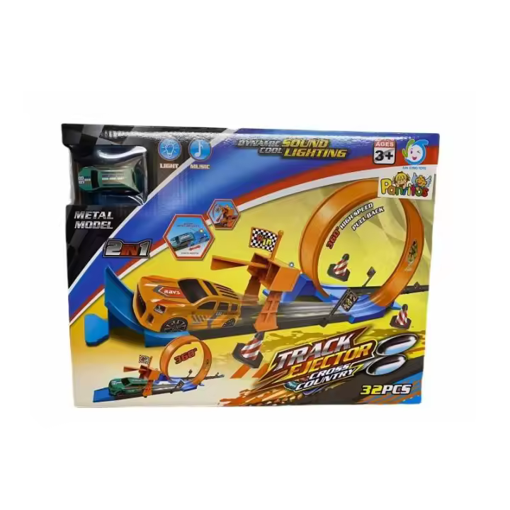 PISTA 1 LOOPING 1 COCHE TRACK EJECTOR DE PANRITOS - 1