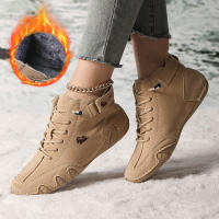 Botas De Invierno Para Mujer Impermeables Cómodas Y Calientes Con Peluche De Lana Microfibra De Cuero Botas Cortas Casuales - details 11