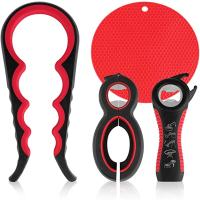 Abrepuertas Multifuncional 6-en-1 Lids Gripper Antideslizante Para Botellas Y Latas Herramienta De Cocina Eco-amigable - details 6