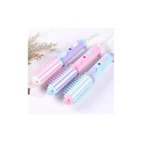 Herramientas de cerámica eléctricas del pelo del hierro que se rizo para lisar sistemas cosméticos Cepillo redondo calentado del anticalor del cepillo del curling mini para el pelo corto - details 3