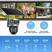 Cámara Solar 4G Con 3 Lentes 12MP Batería Integrada Visión Nocturna 6K Resistente Al Agua Para Seguridad Doméstica Exterior Con Almacenamiento Interno De 128G - details 17