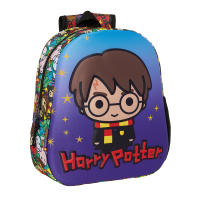 Mochila Guardería Harry Potter 3D  Con Bolsillo Porta Botellas - Safta - details 0