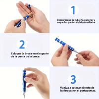 Juego De Destornilladores Multifuncional 8-en-1 De Aleación De Aluminio Con Driver De Cruz Y Plana De Precisión Kit De Reparación Portátil Y Duradero - details 8