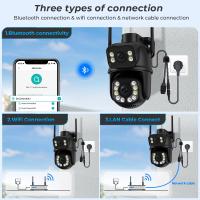 Cámara De Seguridad IP Inalámbrica Exterior 4K 8MP HD Con Lente Doble Wifi PTZ Cámara De Vigilancia Automática iCsee Para Calle - details 12