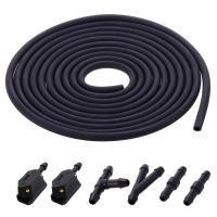 Juego De 7 Piezas De Braza De Limpiaparabrisas Y Rojellador Ajustable En 4 Direcciones Con Válvula De Chequeo Tubo De Manguera 2m Pie T Recto - details 1