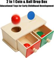 Juguete Montessori Caja De Monedas De Madera Con Juego De Bolas Y Puzzle Doble Cajón Regalo Educativo Para Bebés De 2 a 6 Años - details 27