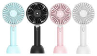Mini Ventilador Portatil Recargable USB Silencioso, 3 Velocidades, 4.5w, 4800RPM, 5V-9V, Con Base para Uso Sobremesa, Ventilador de Mano Personales Pequeño, Batería 18650 extraible de 2600mah. Ideal para Escritorio, Oficina, Mesita de noche - details 0
