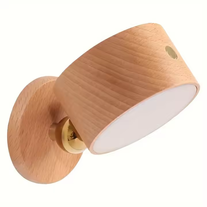 Lámpara De Pared Moderna Y Elegante Con Control Táctil Y Luz LED Recargable Por USB Para Ambiente De Dormitorio Incluye Cable - 1