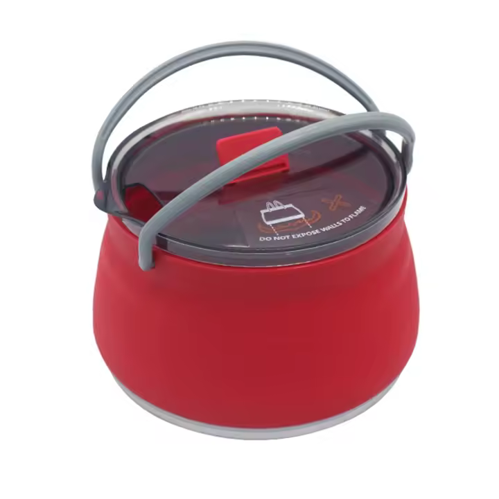 Hervidor De Agua Portátil De Silicona Plegable Para Camping Viajes Senderismo Cocina Deporte Al Aire Libre 1L Capacidad - 1