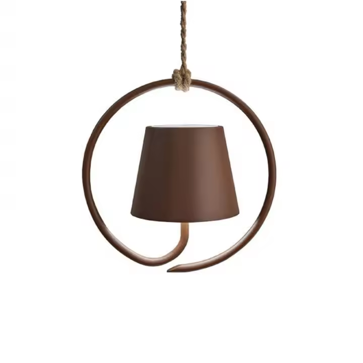 Lámpara LED recargable y regular Poldina Corten - 1