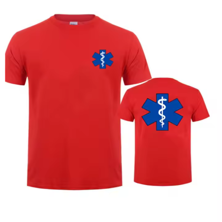 Camiseta EMT De Emergencia Ambulancia Para Hombres Y Mujeres Moda Verano Streetwear Cuello Redondo Manga Corta Casual Sport - 1