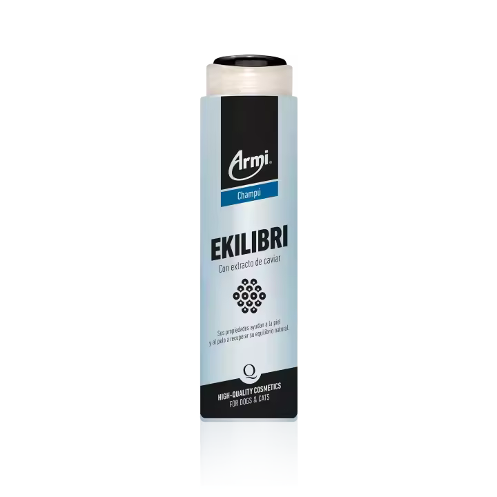 Armi Champú Ekilibri Con Extracto de Caviar Perro-Gato - Champú Perros - Gato - Champú Caviar Perro - Champú Gato - 225 ml - - 1