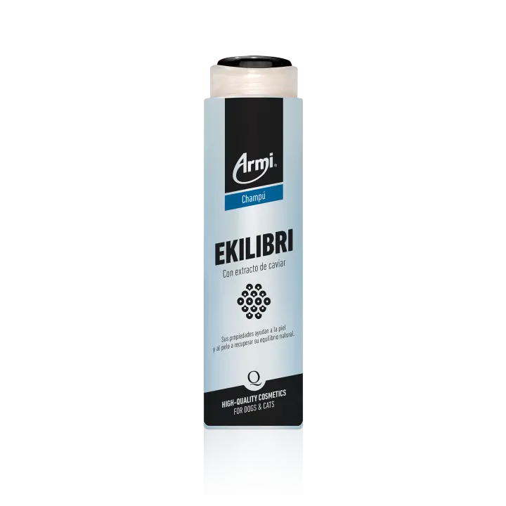 Armi Champú Ekilibri Con Extracto de Caviar Perro-Gato - Champú Perros - Gato - Champú Caviar Perro - Champú Gato - 225 ml - - 1