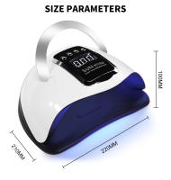 Secador De Uñas Profesional SUN X11MAX Con 66 LED Tiempo Y Sensor 280W Alta Potencia Secado Rápido Para Pintura De Uñas Con Gel - details 6