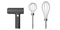 YANISTA Mini Batidora de Mano Recargable, Mezclador para Reposteleria con 2 Puntas de Batidor, Batidora de Huevo 3 Velocidades, , Pequeños Aparatos Electrodomésticos para Pasteleria, Cocina, Negro - details 2