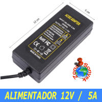 Alimentador 12V 5A. Cargador Transformador 220V AC a 12V DC y 5 amperios. TRICOM - details 3