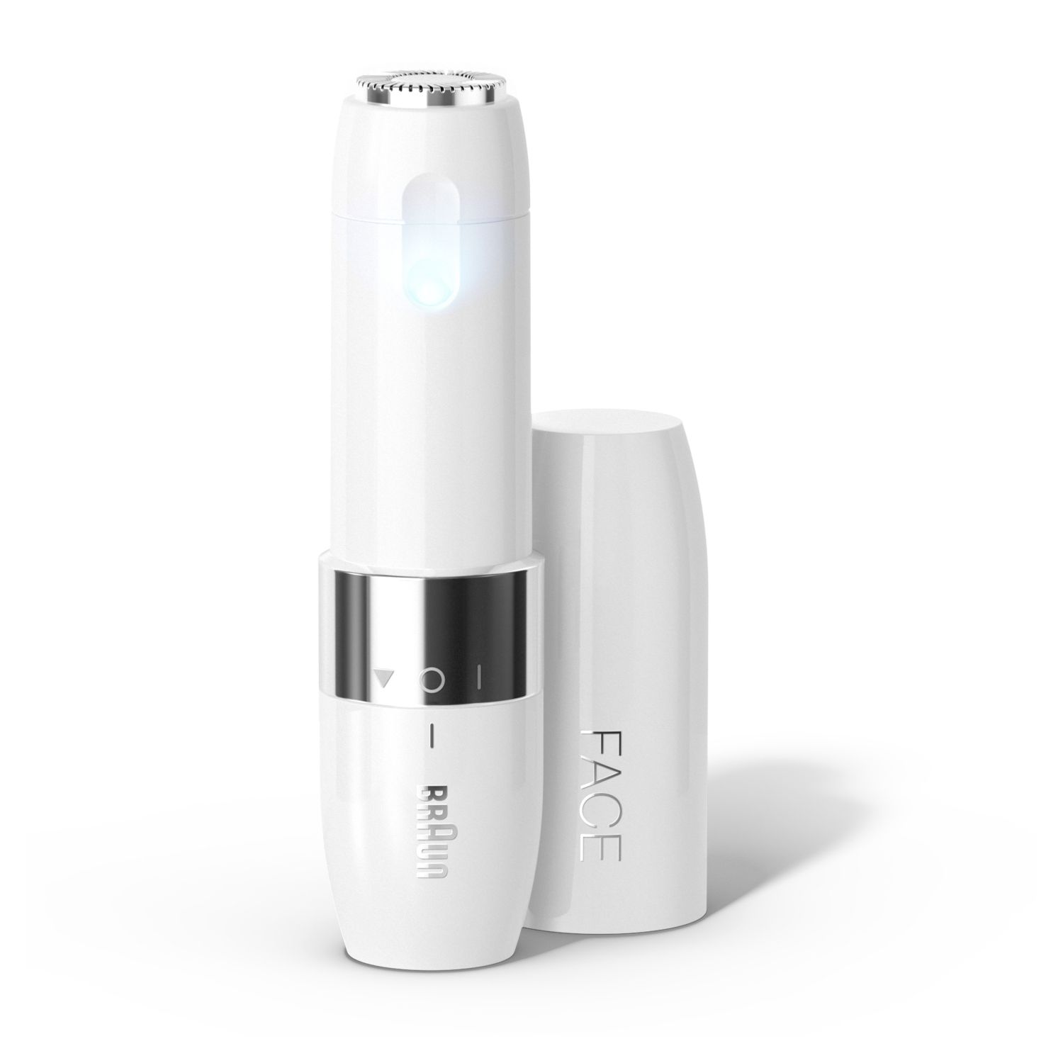 Braun FS1000 - Rasuradora Facial Mini para Mujer, Suave y Rápida, Elimina Vello de Labios, Barbilla y Mejillas, Luz Incorporada, Producto Europeo con Garantía Oficial.