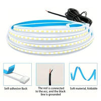 Tira De Luz LED Para Capó De Coche 120CM 12V Luz Diurna Automática Guía De Capó Decorativa Lámpara Ambiental Color Blanco/Azul Rojo/Amarillo - details 2