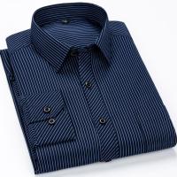 Camisa De Negocios Casual Para Hombre Tallas Grandes 9XL 8XL 7XL 6XL 5XL Cuello En V Malla Larga Manga Estilo Clásico Rayada Para Eventos Sociales Y Viajes - details 4