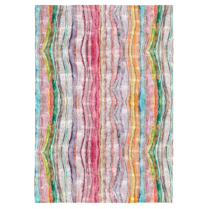 NAF NAF - Alfombra decorativa HELGA multicolor. Varios tamaños disponibles. - 1