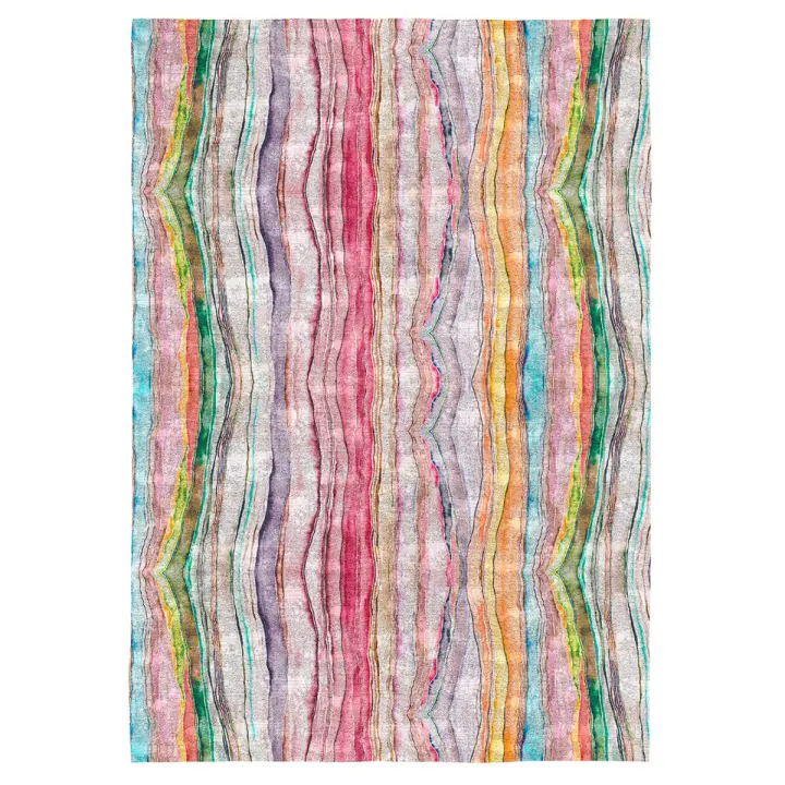 NAF NAF - Alfombra decorativa HELGA multicolor. Varios tamaños disponibles. - 1