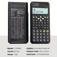 Calculadora Científica Multifuncional FC-991 ES plus Con 417 Funciones Diseñada Economicamente Para Exámenes Estudiantiles Y Matemáticas - details 1
