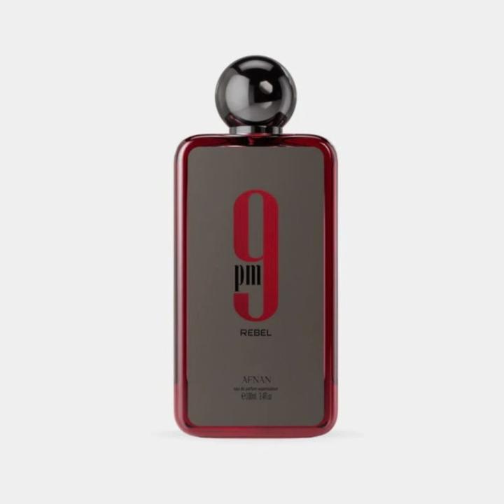 AFNAN Perfume 9 PM Rebel Eau de Parfum 100 ml, Perfume Árabe Masculino de Larga Duración. Afrutado, dulce y ligeramente — oferta en Miravia
