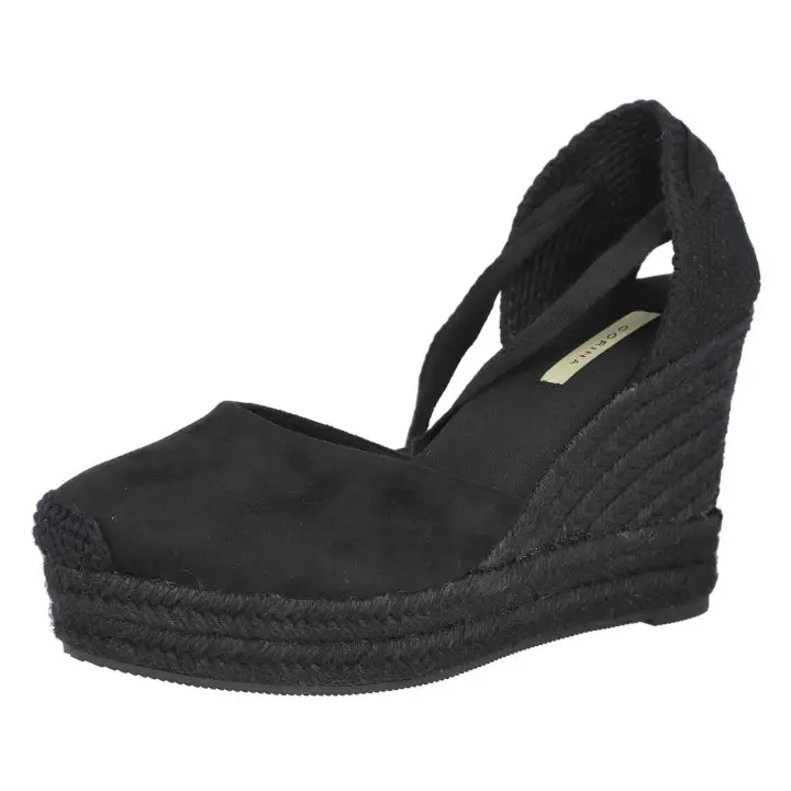 Cuñas de Esparto Corina Mdm5388 para mujer en color negro - 1
