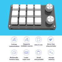 Teclado Mini Mecánico USB Con Macro 12 Teclas 2 Botones De Ajuste Para Programación DIY Gaming Y Dibujo Intercambiables Hotswap Portátil Romoral - details 2