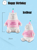Muñeco De Peluche Kawaii We Bare Bears 25cm Serie Feliz Cumpleaños Oso De Hielo Grisón Panda Inflado Con Poliéster Regalo Ideal Para Todas Las Edades - details 3