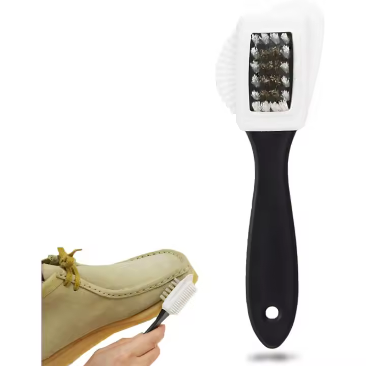 Cepillo para gamuza para zapatos - LeFeirr Cepillo para zapatos de 4 lados Cepillo para nobuck para botas de gamuza Limpieza de zapatos - 1
