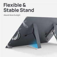 Panel Solar Plegable DaranEner SP100 100W, Soporte Ajustable, Resistente al Agua IP54, Eficiencia de Conversión de Hasta el 22%, Ideal para Camping Fuera de la Red y Cortes de Energía Inesperados - details 0
