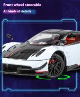 Modelo De Coche Pagani Huayra a Escala 1:24 Con Acción De Retroceso Retro Para Regalo Perfecto Para Enthusiasts De Carreras Y Coleccionables De Exposición - details 13