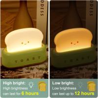 Luz Nocturna Para Niños,Lámpara de Mesita de Noche Recargable Por USB Portátil Con Temporizador (GREEN) - details 1