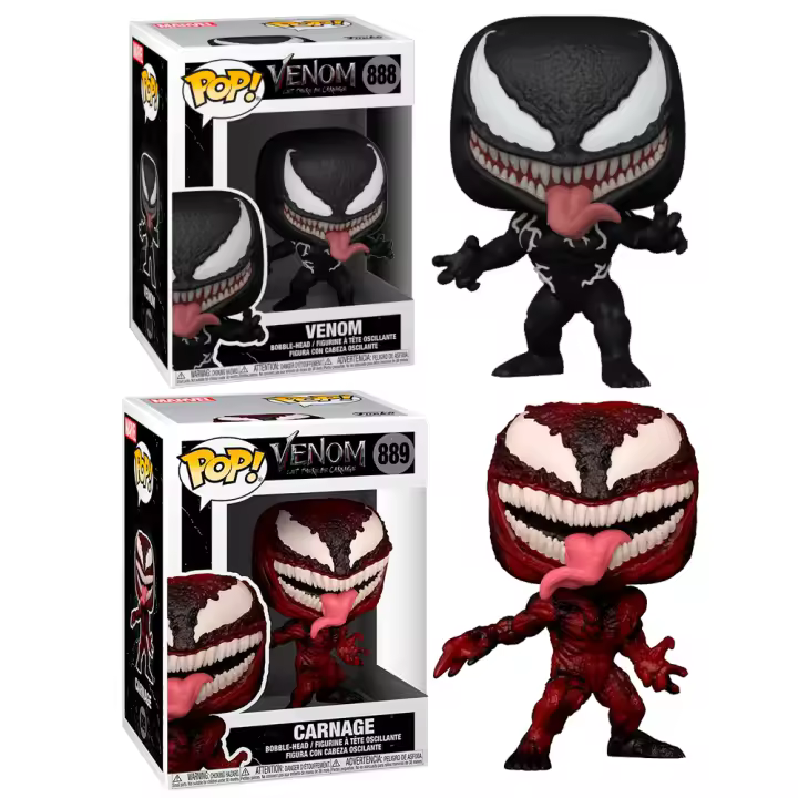 Funko Pack 2 Funko VEnom CArnage Let there be CArnage 888 889 Marvel Funko Pop - 1