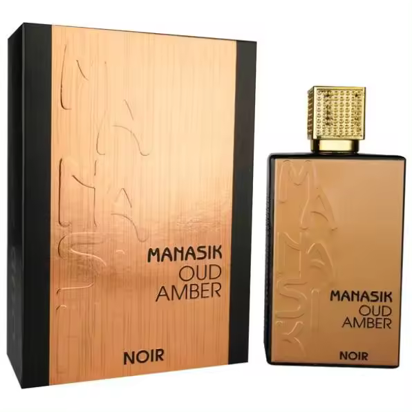 EAU DE PARFUM MANASIK AMBER OUD NOIR MEN 100ML----PERFUME PARA HOMBRE-----PERFUME TOP VENTAS----MARCA MANASIK - 1