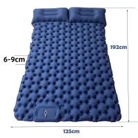Colchón De Acampar Doble Inflable Con Almohada Y Tela Impermeable Para Senderismo Plegable Matrícula De Viaje Ligera - details 0