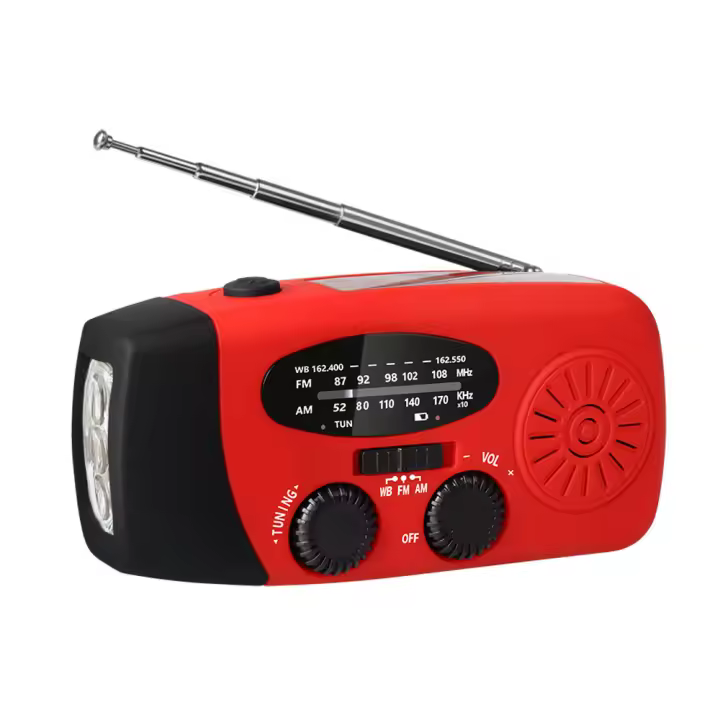 Multicultural radio de la manivela del poder de la manivela de radio de emergencia Multiband Radio y reproductores de CD - 1