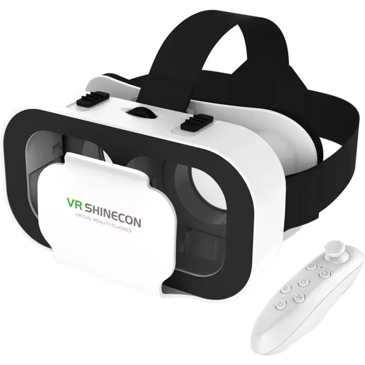 Gafas de realidad virtual 3D, Gafas VR with Bluetooth Remote Control, compatibles with iOS Android 4.7-6.5 Pulgadas, ajustadas para Samsung Note 10 +/S20/S22/S23, iPhone X/12/13 - 1
