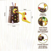 Juguete Educativo Montessori Para Niños Cazador De Lagartos De Madera Juego Magnético Para Desarrollo Infantil Tablero Ocupado - details 11