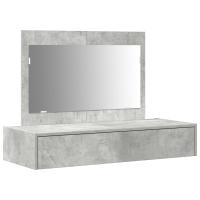 Mesa de Maquillaje Colgante vidaXL Gris Concreto 100x40x70 cm - details 1
