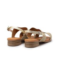 TINA KIZ 2556 PIEDRA Sandalias altas mujer 35409 25V SANDALIA SERRAJE PIEDRA  ARO PLATINO - details 1