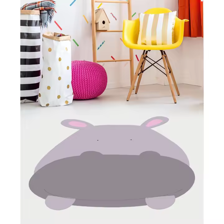 VINILIKO, Alfombra de vinilo infantil Hippo face - 1