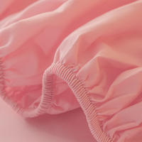 Sábana Matte Sólida 1 Pieza Rosa Claro Para Dormitorio Cobija De Cama De Poliéster 100% Sin Almohadillas Incluidas - details 5